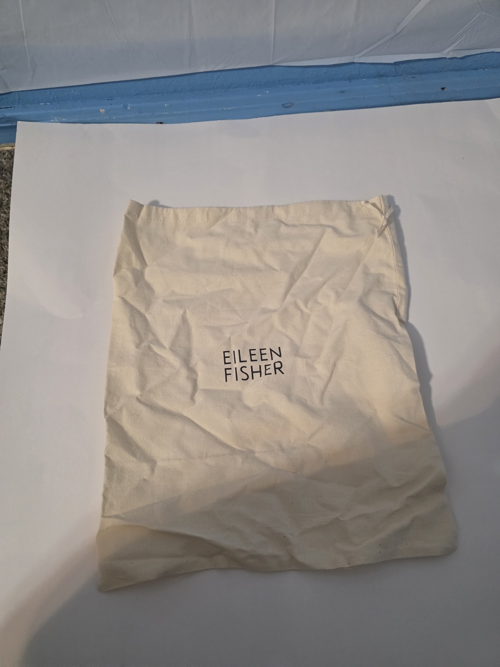 EILEEN FISHER Cream Shoe/bag Dust Bag - Soft Cotton Storage